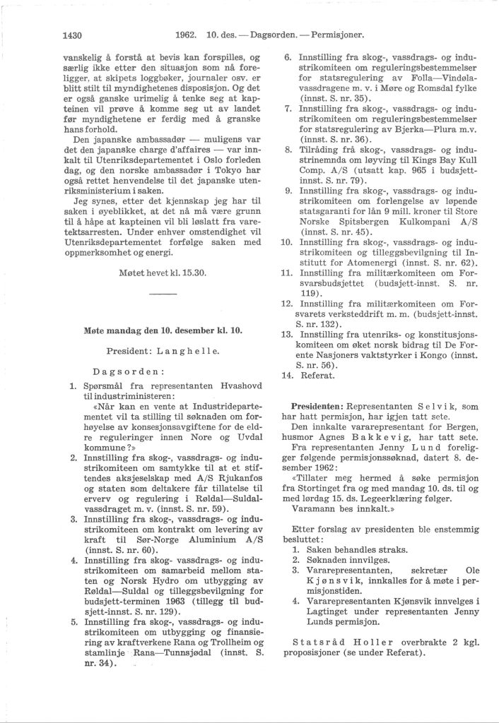 Stortingsforhandlinger-1962-1963 Vol 107 Nr7a, 10. desember